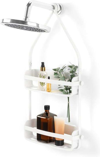 Umbra Flex Επιτοίχια Ραφιέρα Μπάνιου Πλαστική 33x10x66cm Λευκή Umbra Flex Επιτοίχια Ραφιέρα Μπάνιου Πλαστική 33x10x66cm Λευκή