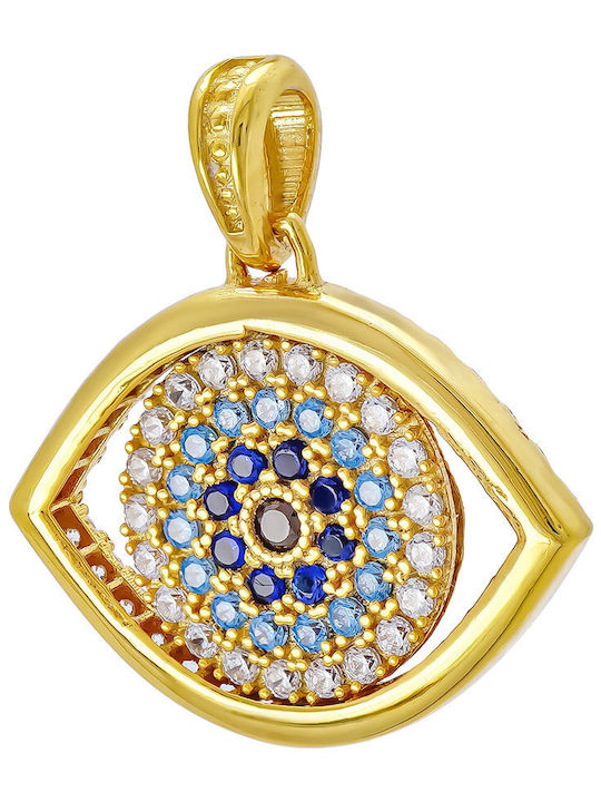 Kiriakos Gofas Kids Pendant Made of 9K Gold
