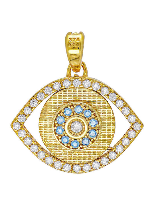Kiriakos Gofas Kids Pendant Made of 9K Gold