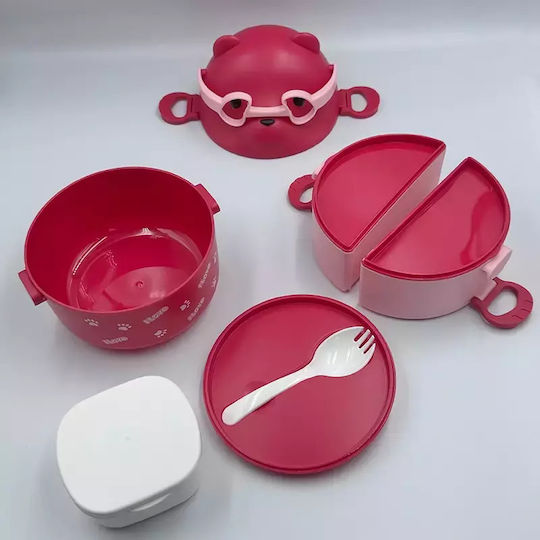 Pandaboo Cutie pentru Mâncare Plastic Gri 1buc