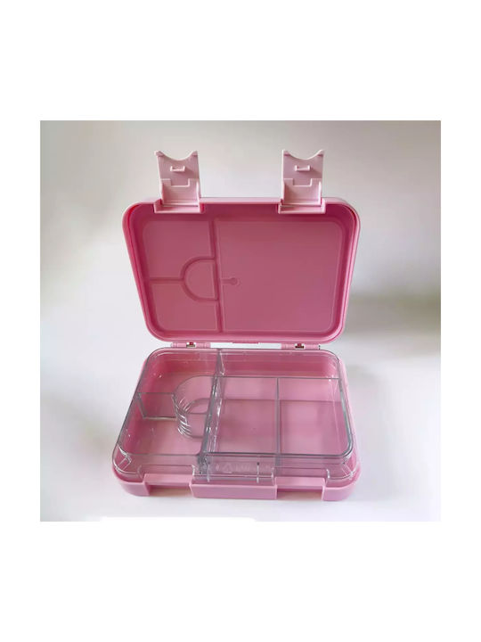 Pandaboo Plastic Lunch Box Light Blue 820ml