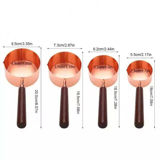 Pandaboo Wooden Kitchen Measuring Cup 250ml 1pcs