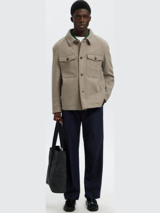 Μακρυμάνικo Overshirt Deep Taupe