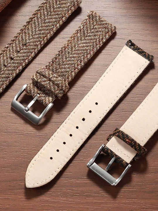 Каишка Tweed Каки Easy Click 20mm