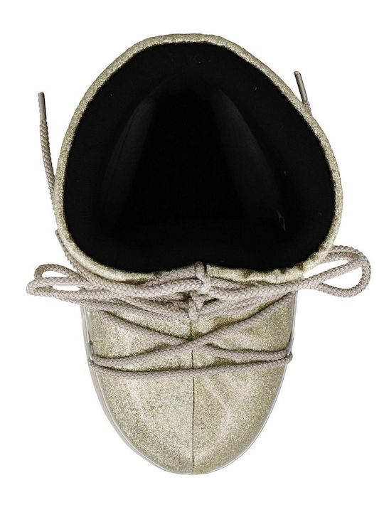 Icon Low Damenstiefel mit Pelz Gold