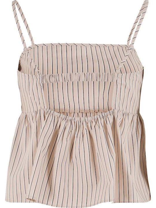 Damen Lingerie Top Gestreift Cloud/white