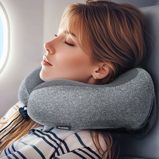 Hoco Memory Foam Travel Pillow Travel Set Pillow 27x26x14cm Black