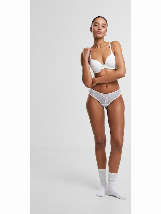 Γυναικεία Brazil 2Pack με Δαντέλα White