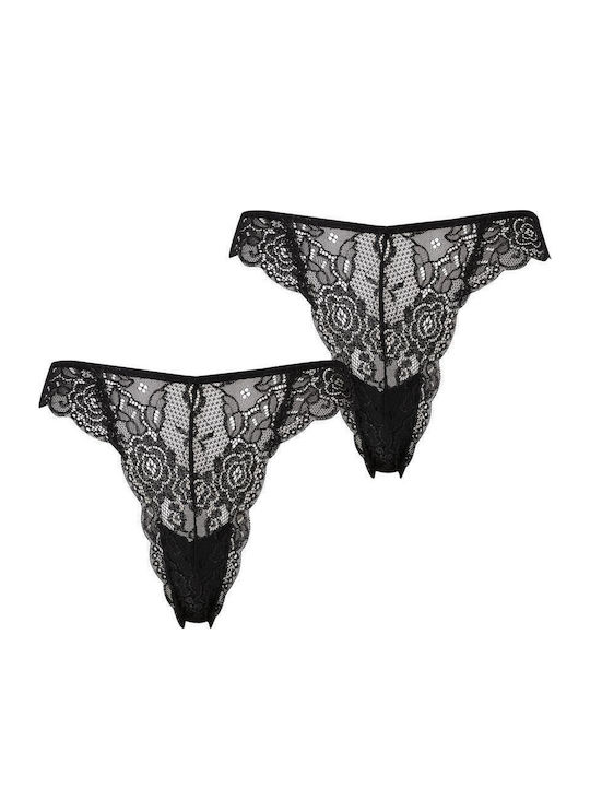 Women's Brazil 2Pack with Lace Black