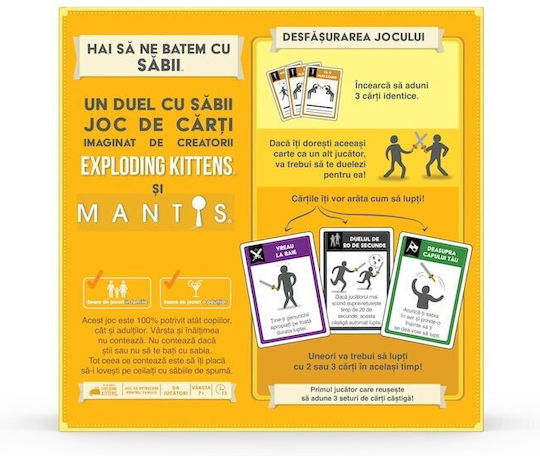 Joc de Societate Let's Fight with Swords pentru 2-6 Jucători 7+ Ani Exploding Kittens