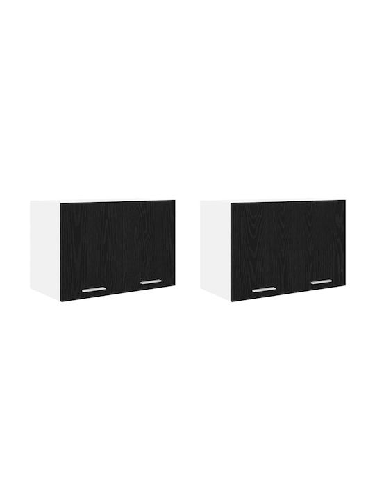 Schrank Wand Schwarz 60x31x40cm
