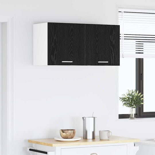 Cabinet Wall Black 80x31x40cm