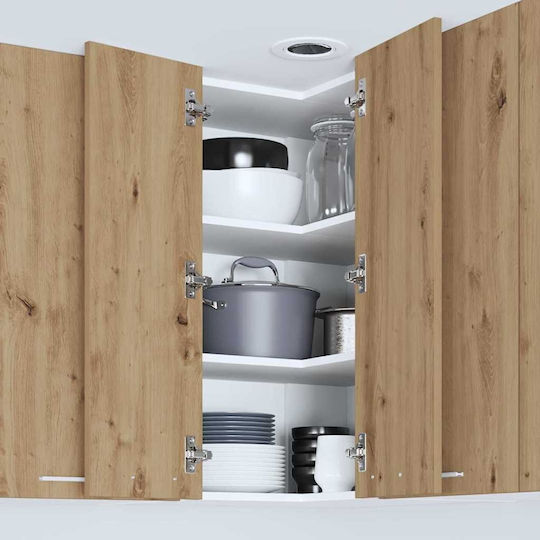 Χειροποίητη Δρυς Και Λευκό 57x57x80buc