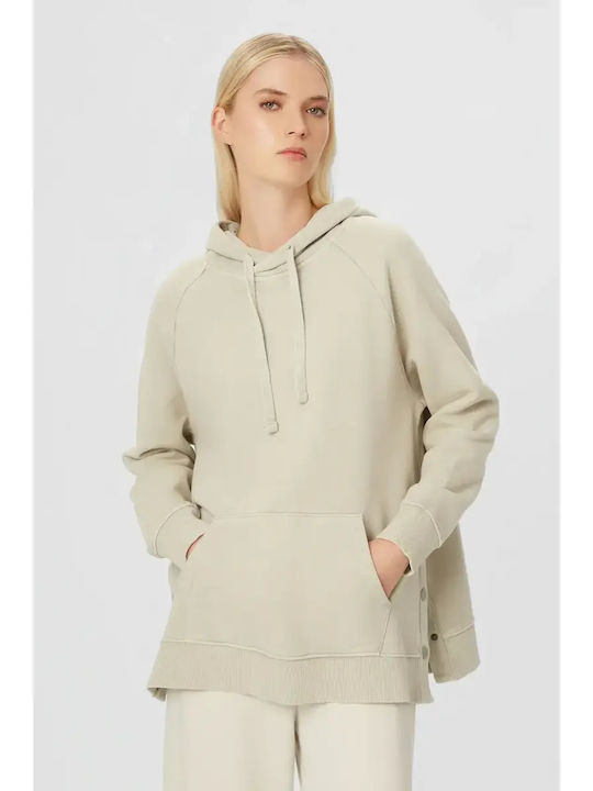 Дълга Дамски Суитшърт Худи Vintage Greige
