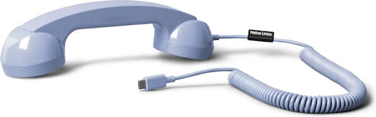 Native Union Pop Phone Alarm Usb-c Ακουτικό Τηλεφώνου Υψηλής Ποιότητας Μικρόφωνο Ακουστκό Azur Μωβ Nu-pop-p-azr