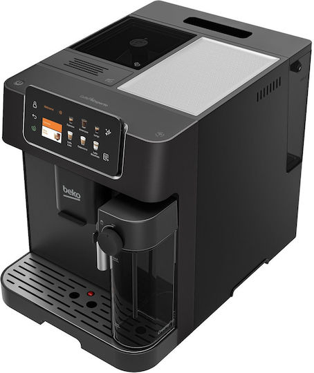 Beko CaffeExperto Αυτόματη Μηχανή Espresso 1350W Πίεσης 19bar για Cappuccino με Μύλο Άλεσης Μαύρη