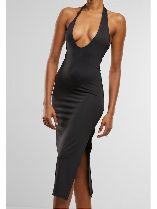 Ladies Midi Evening Dress Black