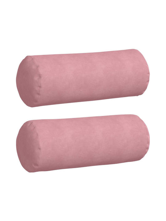 vidaXL Perna De Canapea Din Catifea Roz 70x25cm