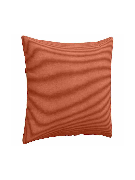vidaXL Velvet Sofa Cushion Red Orange 60x60cm