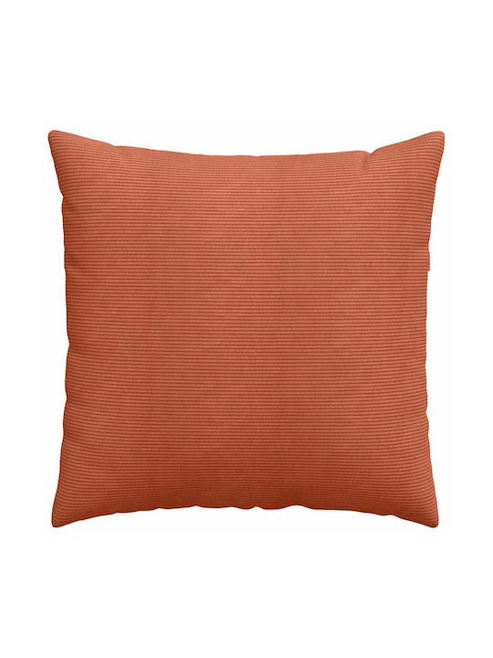 vidaXL Velvet Sofa Cushion Red Orange 60x60cm
