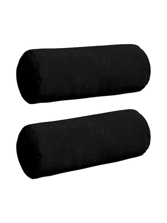 vidaXL Perna de canapea Negru 2buc 40x15cm.