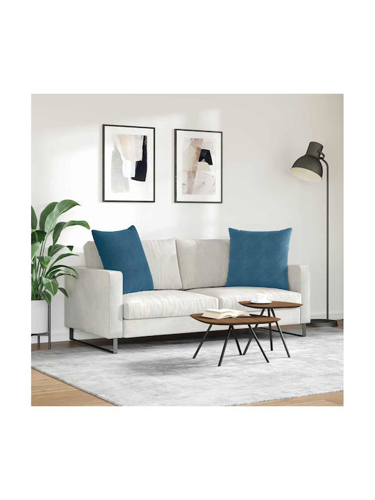 vidaXL Velvet Blue Sofa Cushion 60x60cm