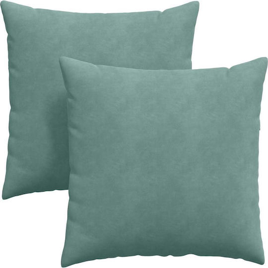 vidaXL Velvet Sofa Cushion Light Blue 60x60cm