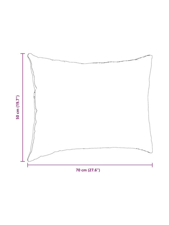 vidaXL Perna De Canapea Roșie 50x70cm