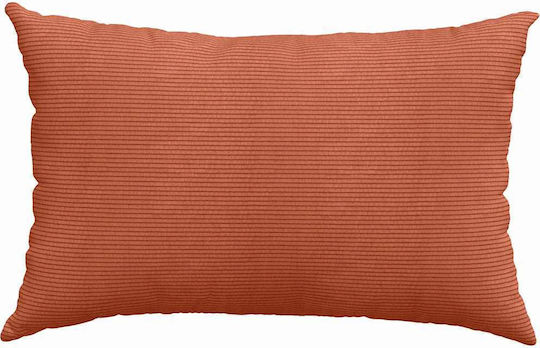 vidaXL Velvet Sofa Cushion Red Orange 40x60cm