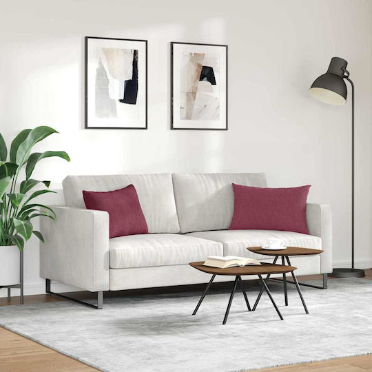 vidaXL Zierkissen Rote 2Stücke 40x60cm