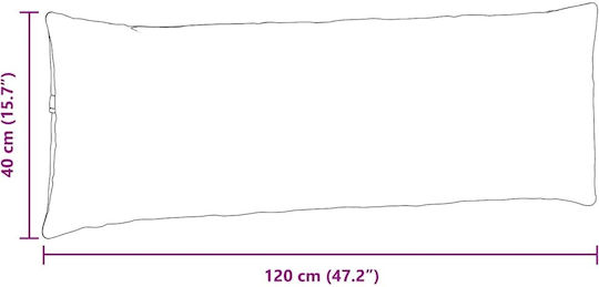 vidaXL Perna De Canapea Maro 40x120cm