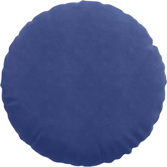 vidaXL Възглавница За Диван От Кадифе Син 60x60см