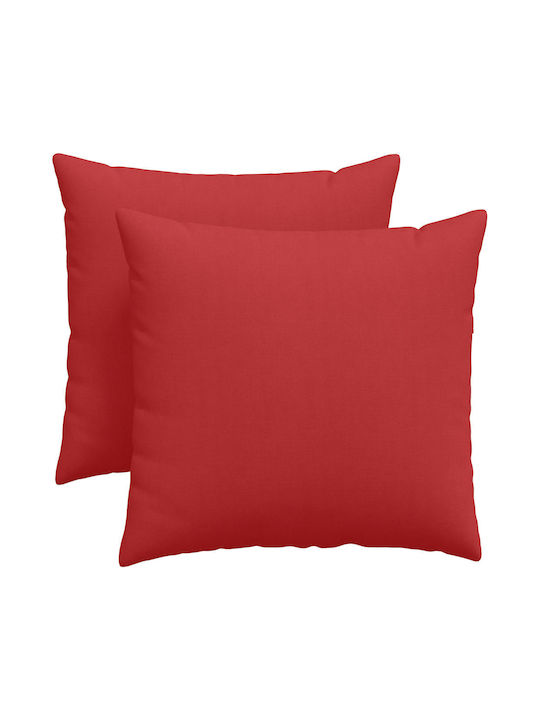 vidaXL Perna de Canapea Roșie 45x45cm