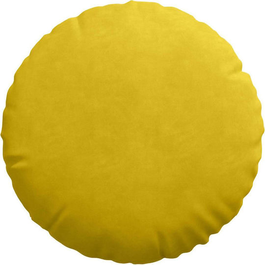vidaXL Възглавница За Диван От Кадифе Жълта 40x40см