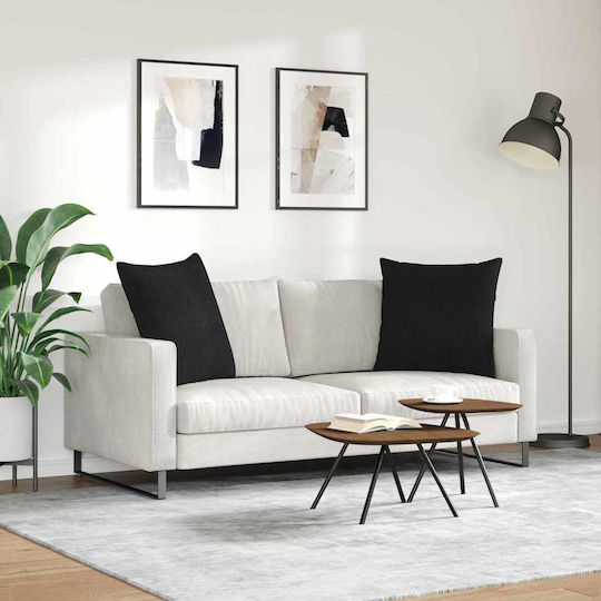 vidaXL Μαξιλάρι Μαύρο 2τμχ 60x60εκ. vidaXL Μαξιλάρι Μαύρο 2τμχ 60x60εκ.
