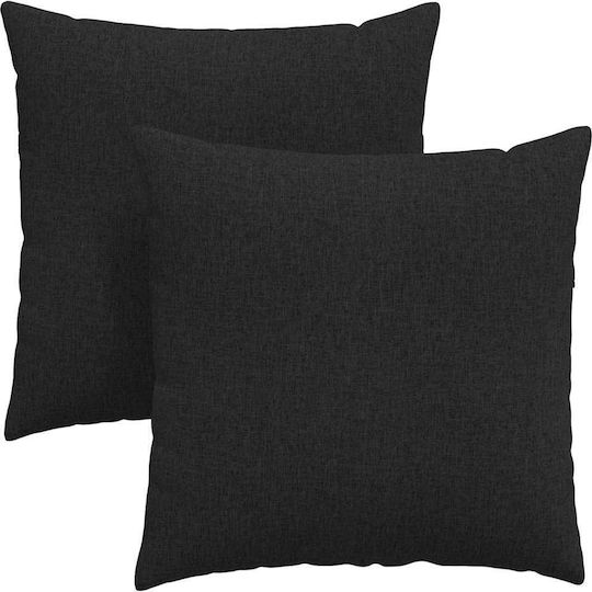 vidaXL Възглавница За Диван Черна 60x60см