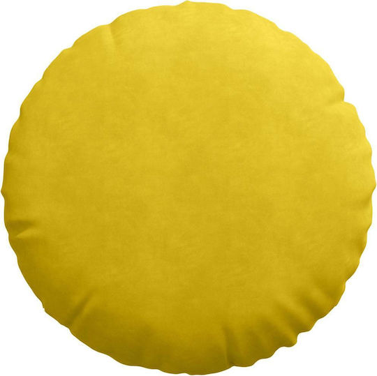vidaXL Възглавница за Диван от Кадифе Жълта 60x60см