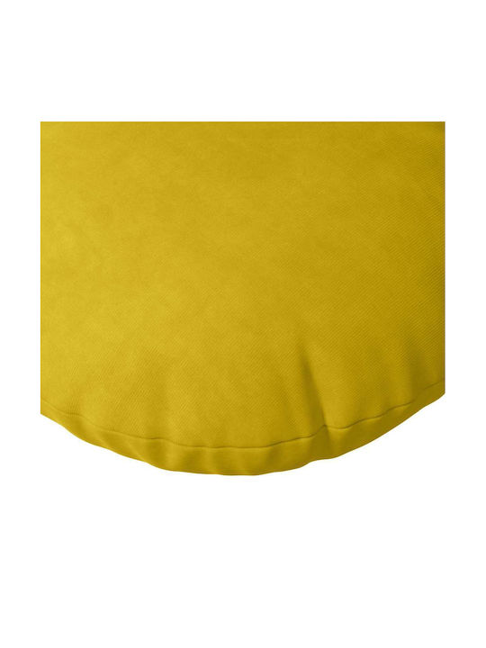 vidaXL Velvet Yellow Sofa Cushion 60x60cm