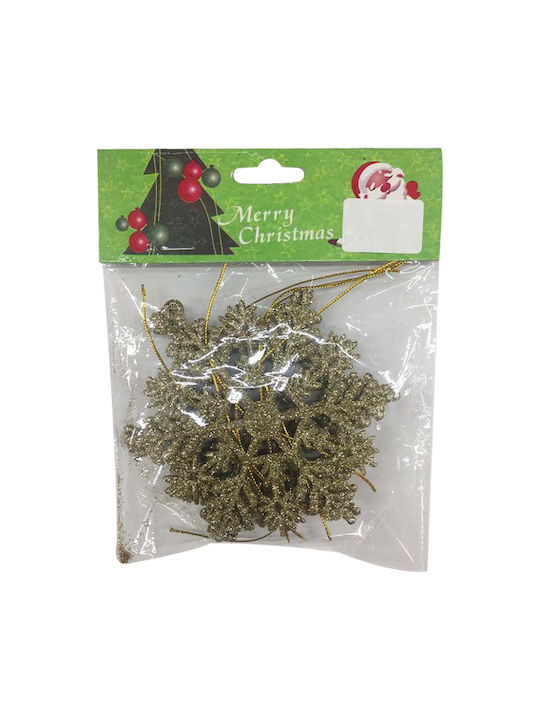 Set Snowflake Ornaments 6 Pieces