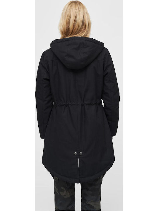Marsh Lake Women's Long Parka Jacket for Winter Black