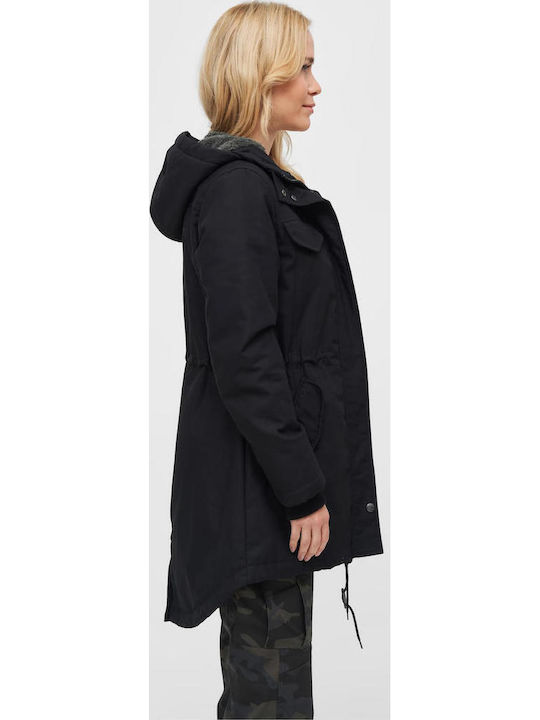 Marsh Lake Women's Long Parka Jacket for Winter Black