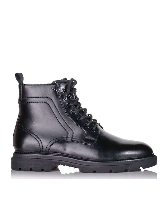Leather Black Boots Anatomical