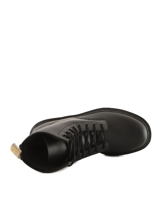 Bex Mono Black Combat Boots