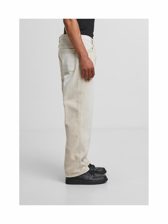 Ανδρικό Παντελόνι Τζιν White Dirty Washed