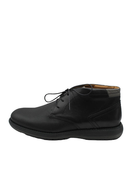 Leather Black Men's Boots