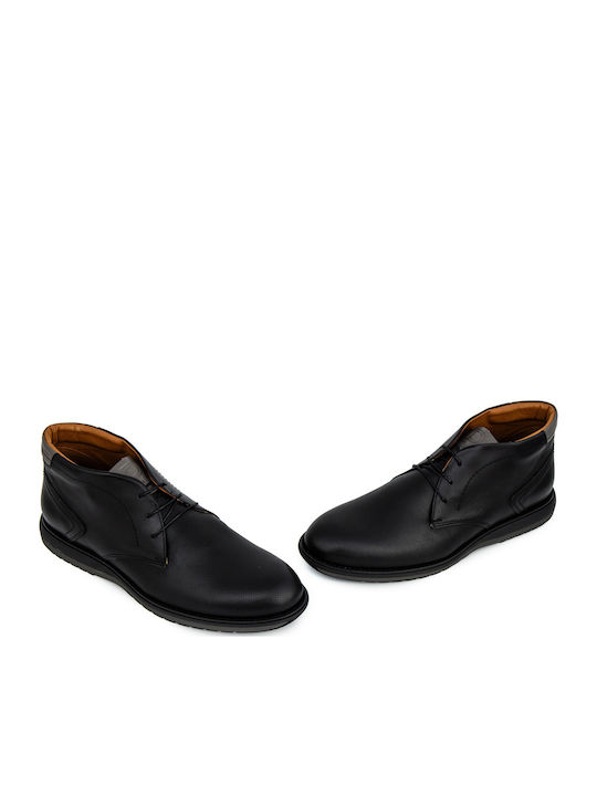 Leather Black Men's Boots