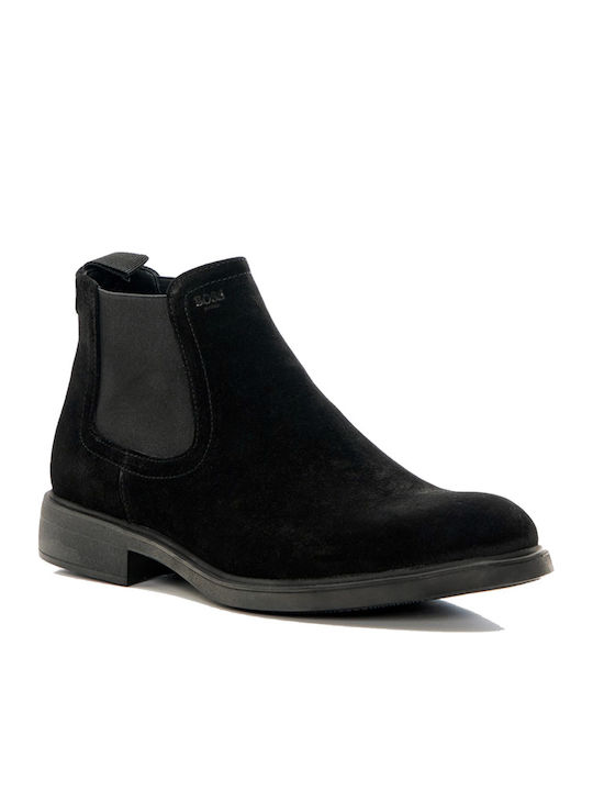 Piele Negru Ghete barbati