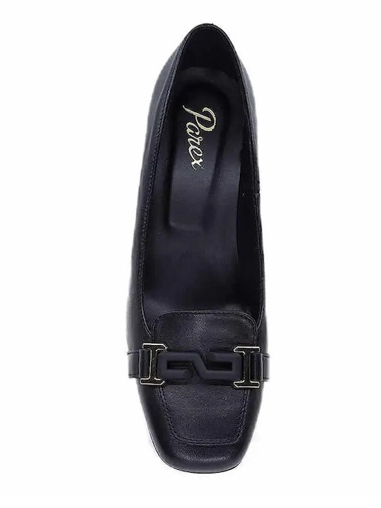 Leder Pumps Schwarz