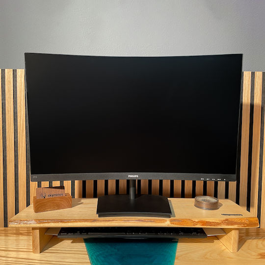 Skymnos Επιτραπέζια Βάση Οθόνης έως 32" Καφέ (MS490)