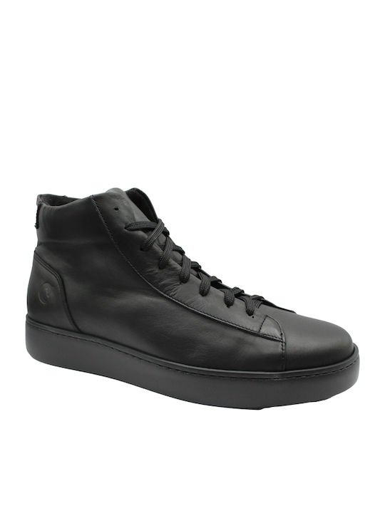 Leather Black Men's Boots
